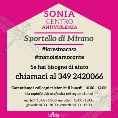 Sonia Centro Antiviolenza #iorestoacasa